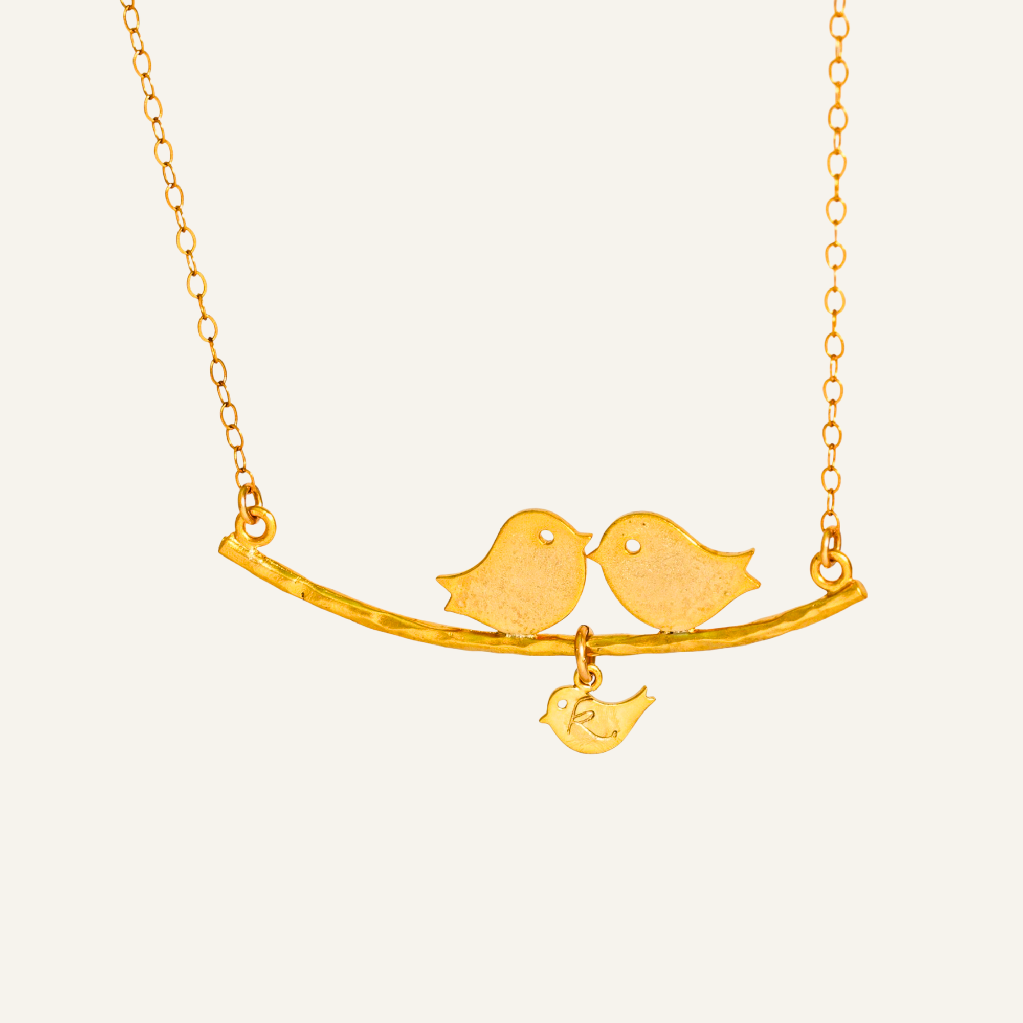 Parents and Baby Bird Necklace