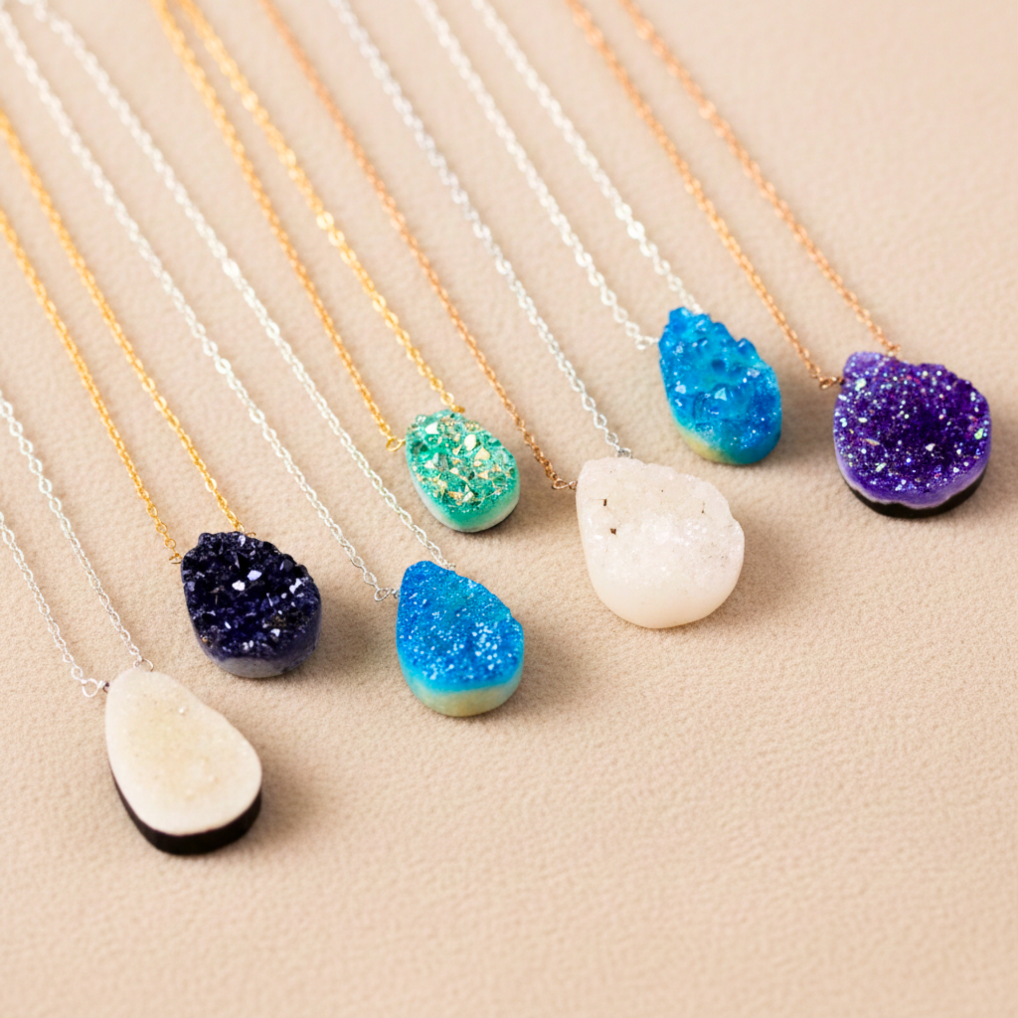 Bohemian Druzy Necklace