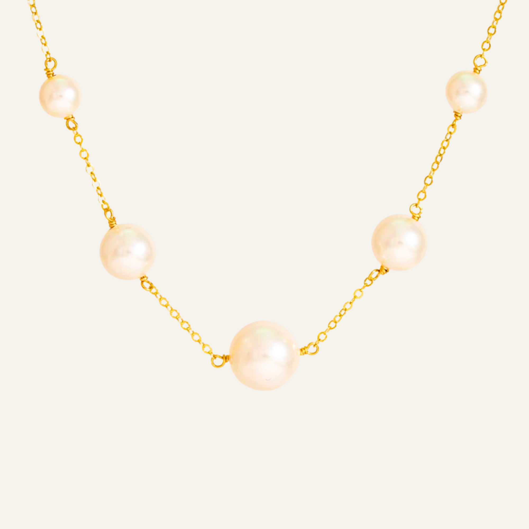 Link Swarovski Fresh Water Pearl Necklace