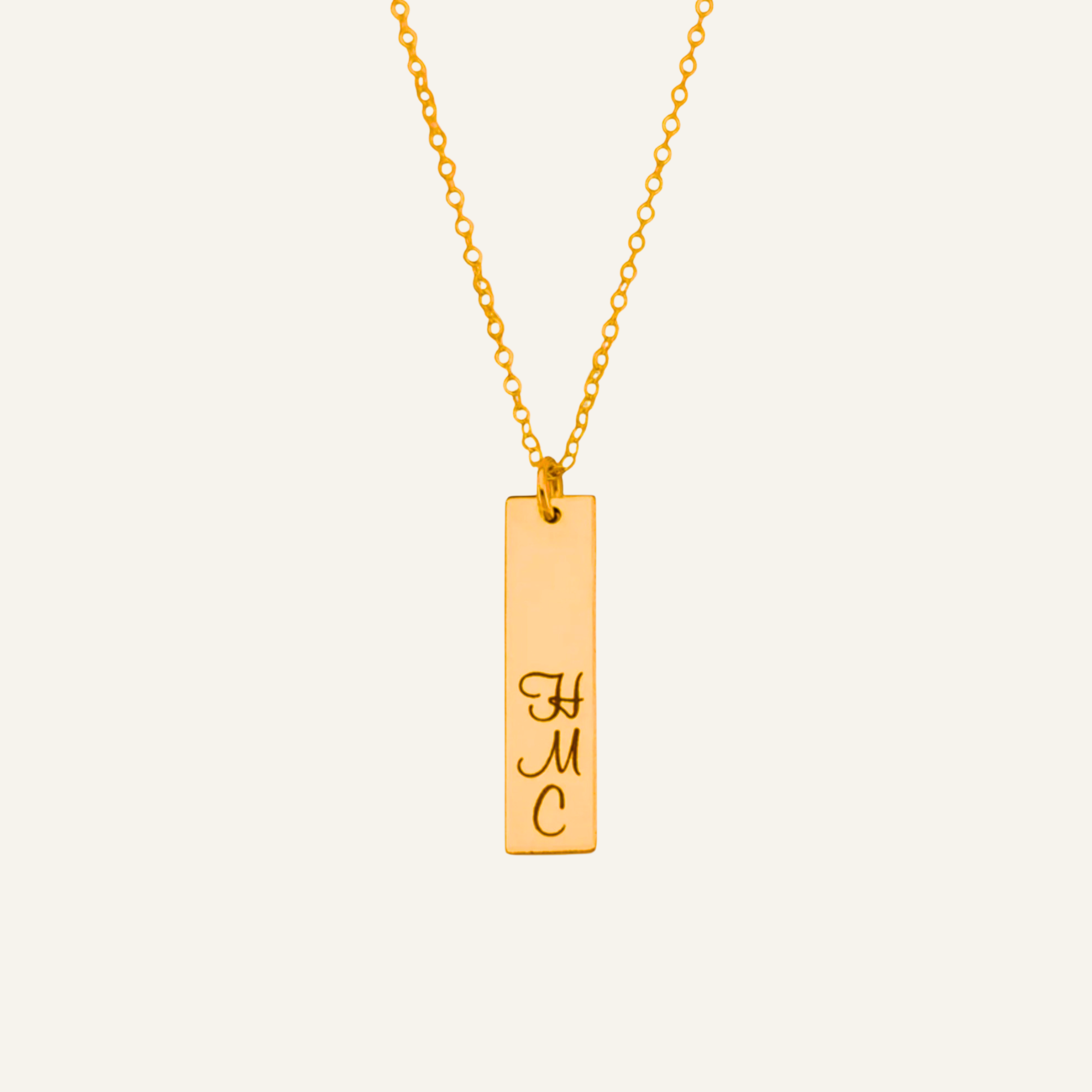 Custom Name Necklace - 1-inch bar
