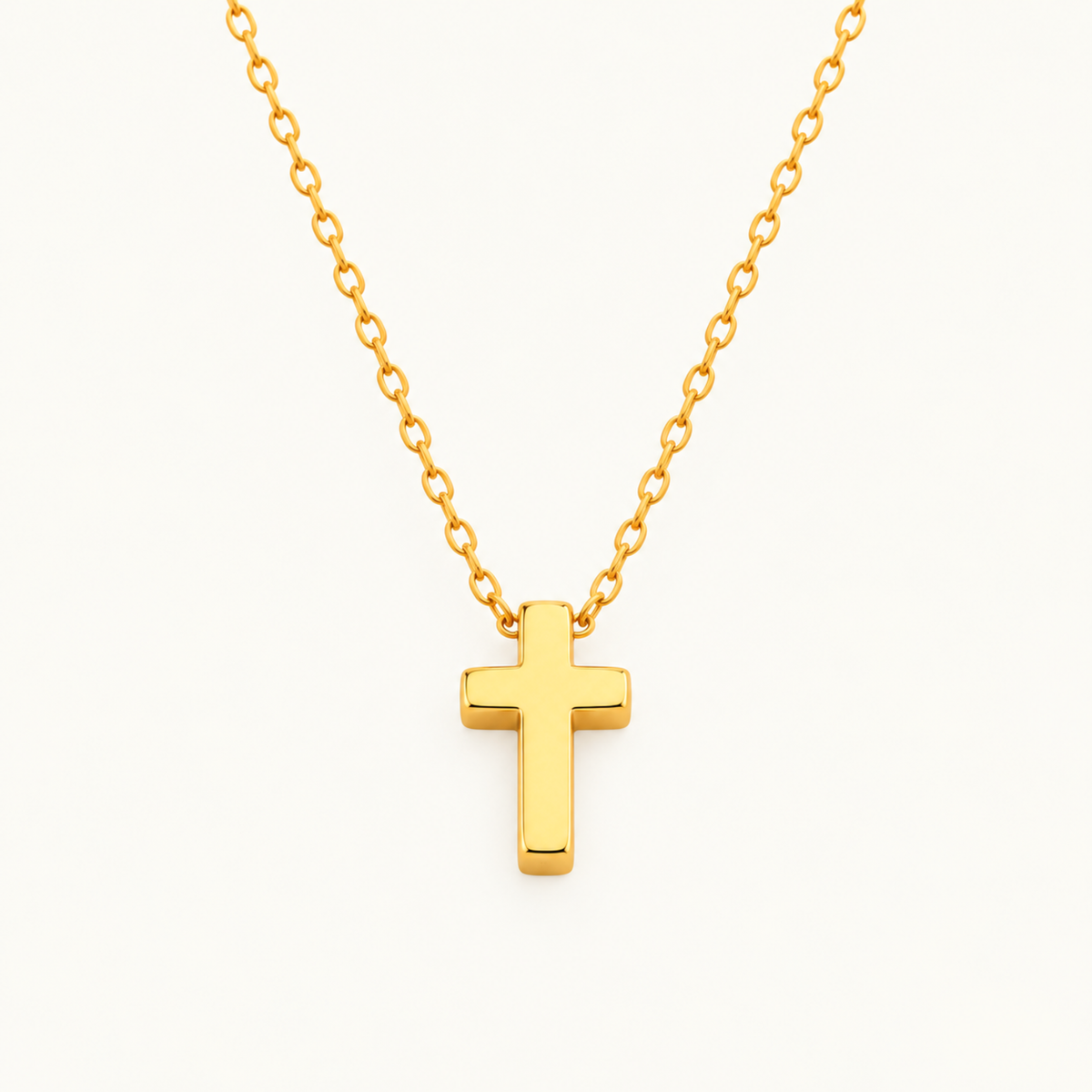 Minimalist Cross Necklace – Petite Faith Pendant