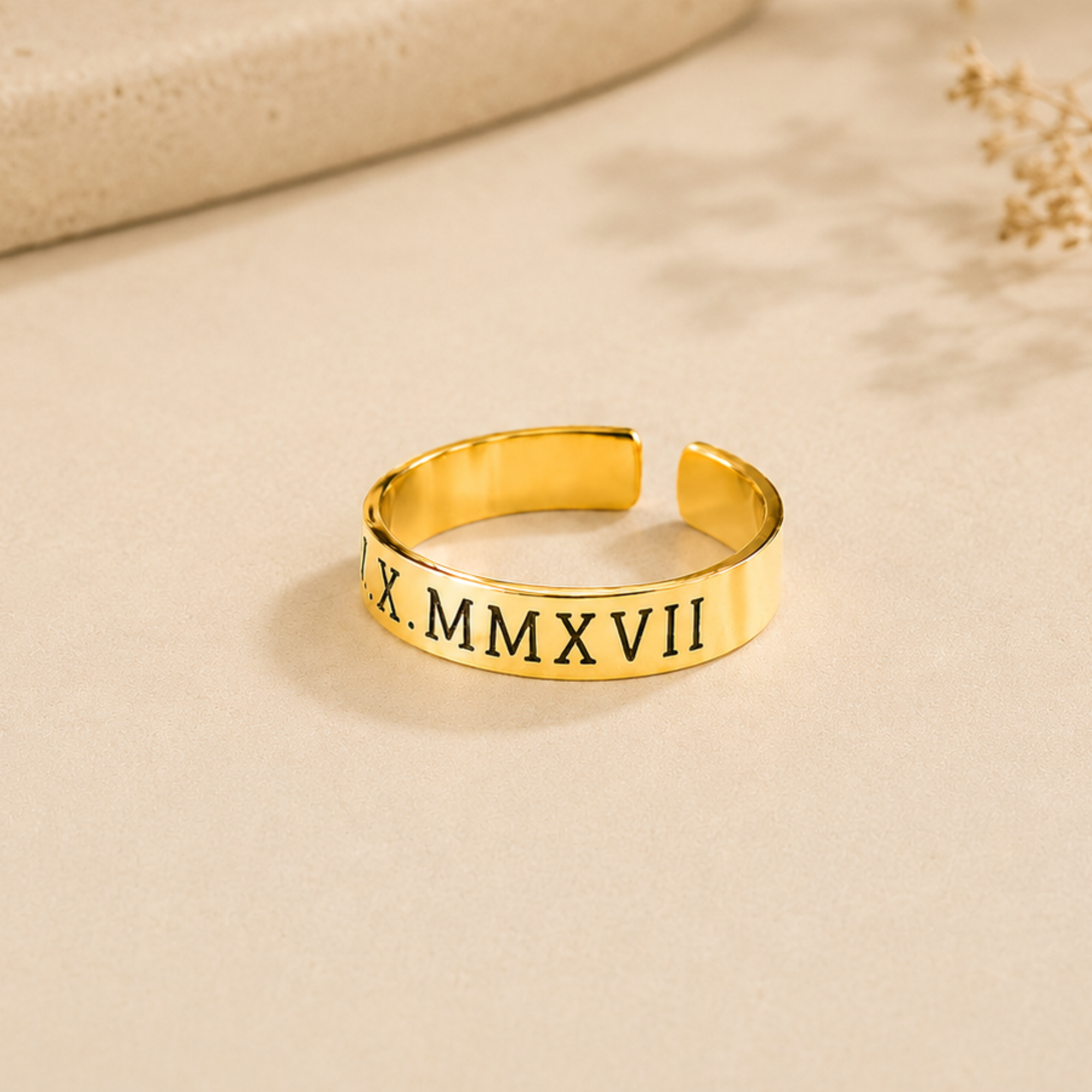 Personalized Engraved Band Ring - 4mm