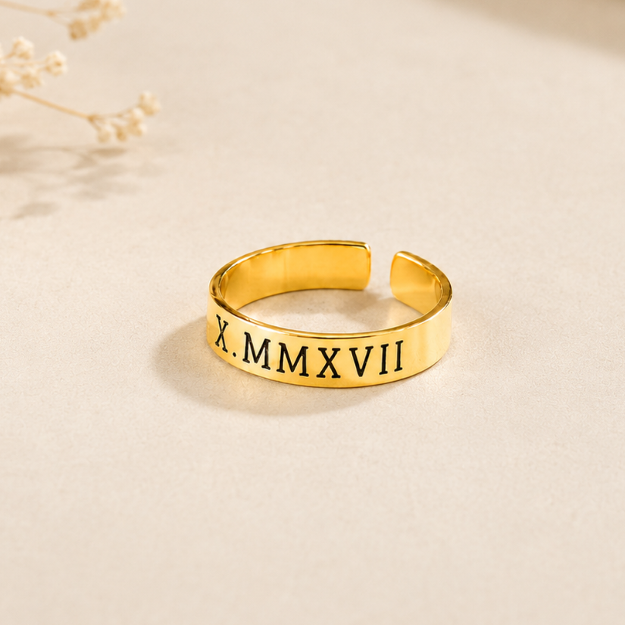 Personalized Engraved Band Ring - 4mm