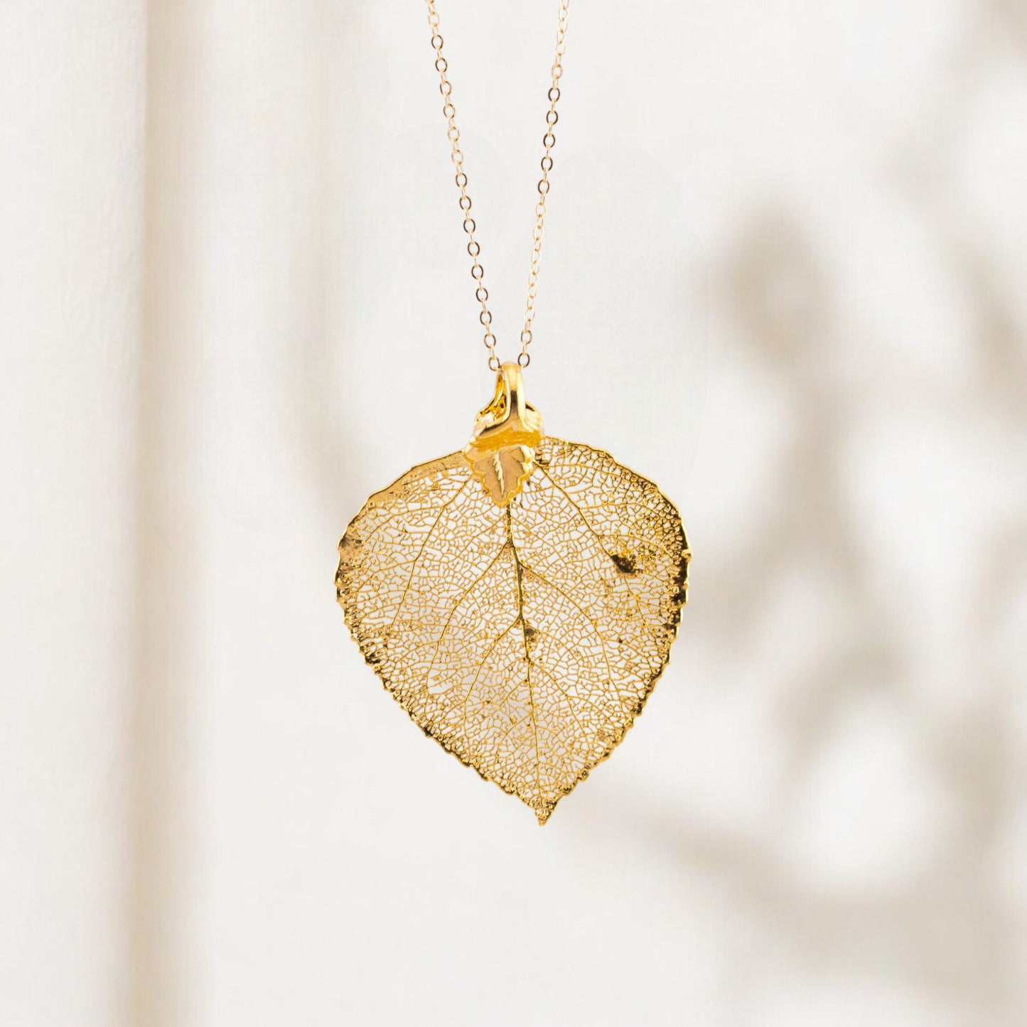 Real Leaf Pendant Necklace