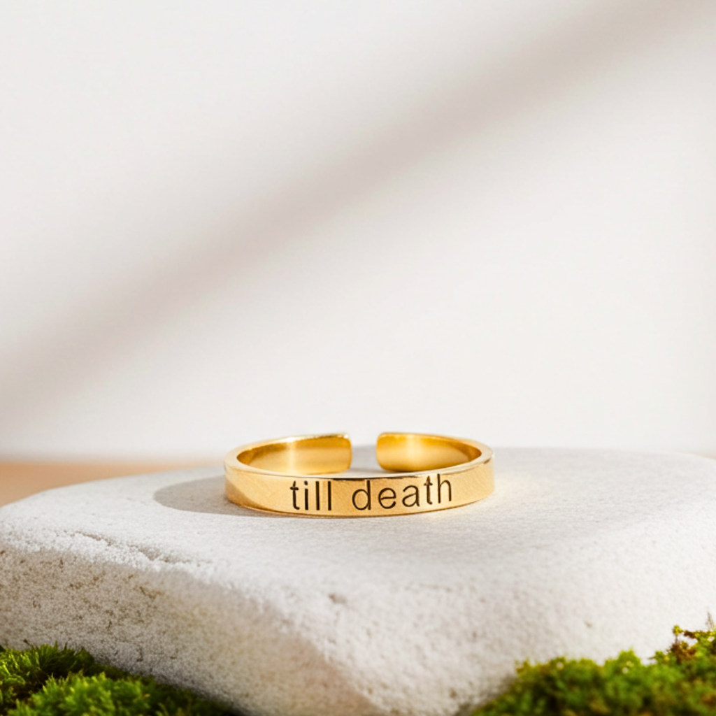 Personalized Skinny Bar Ring - 3mm