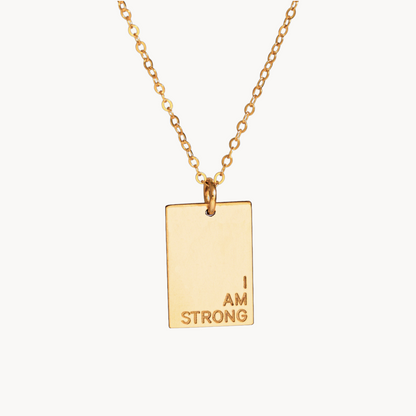 Personalized Engraving Rectangle Pendant Necklace