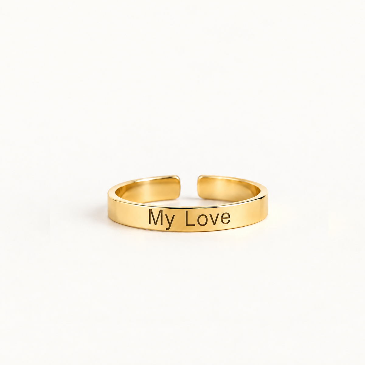 Personalized Skinny Bar Ring - 3mm