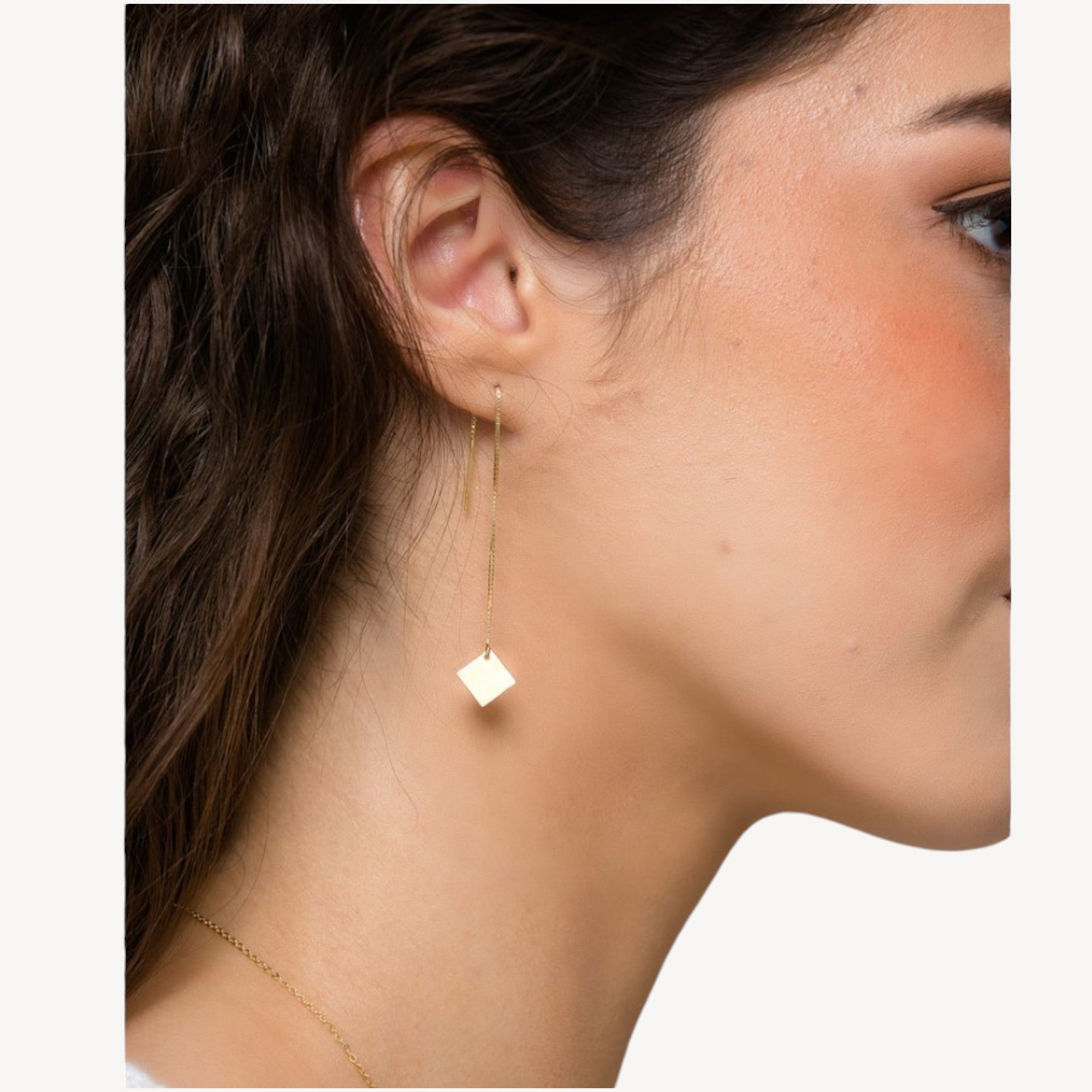 Square Threader Earrings