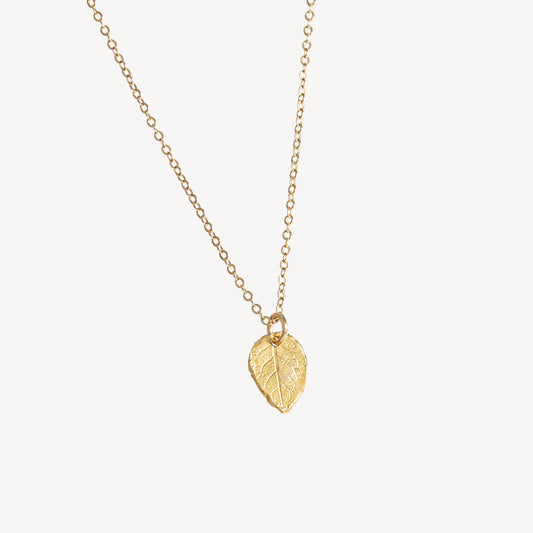 Tiny Leaf Necklace