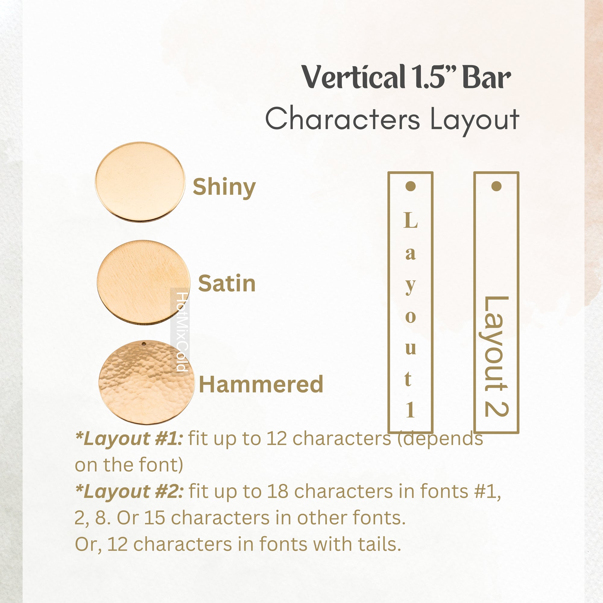 Circle and 1.5" Skinny Bar Lariat Necklace