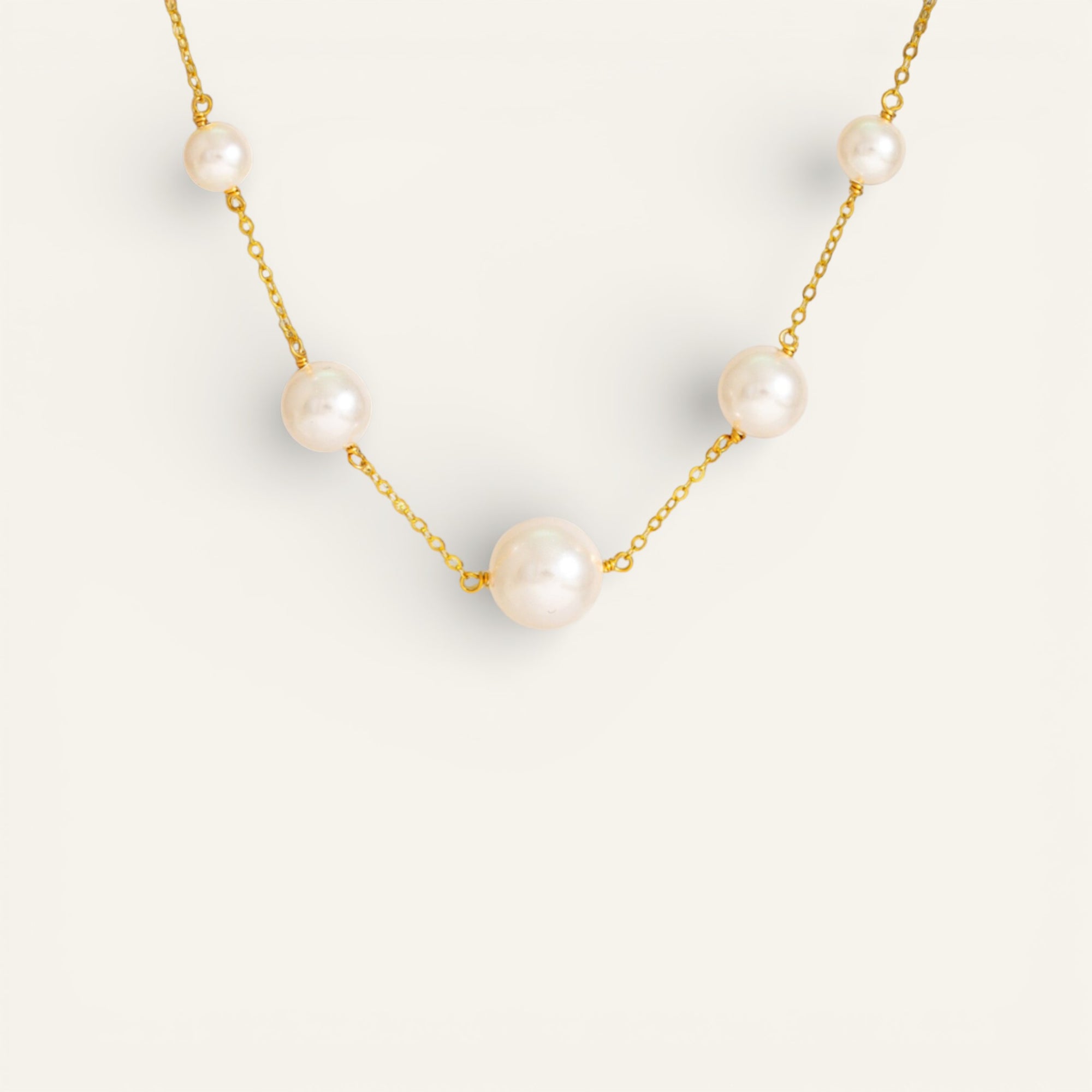 Link Swarovski Fresh Water Pearl Necklace