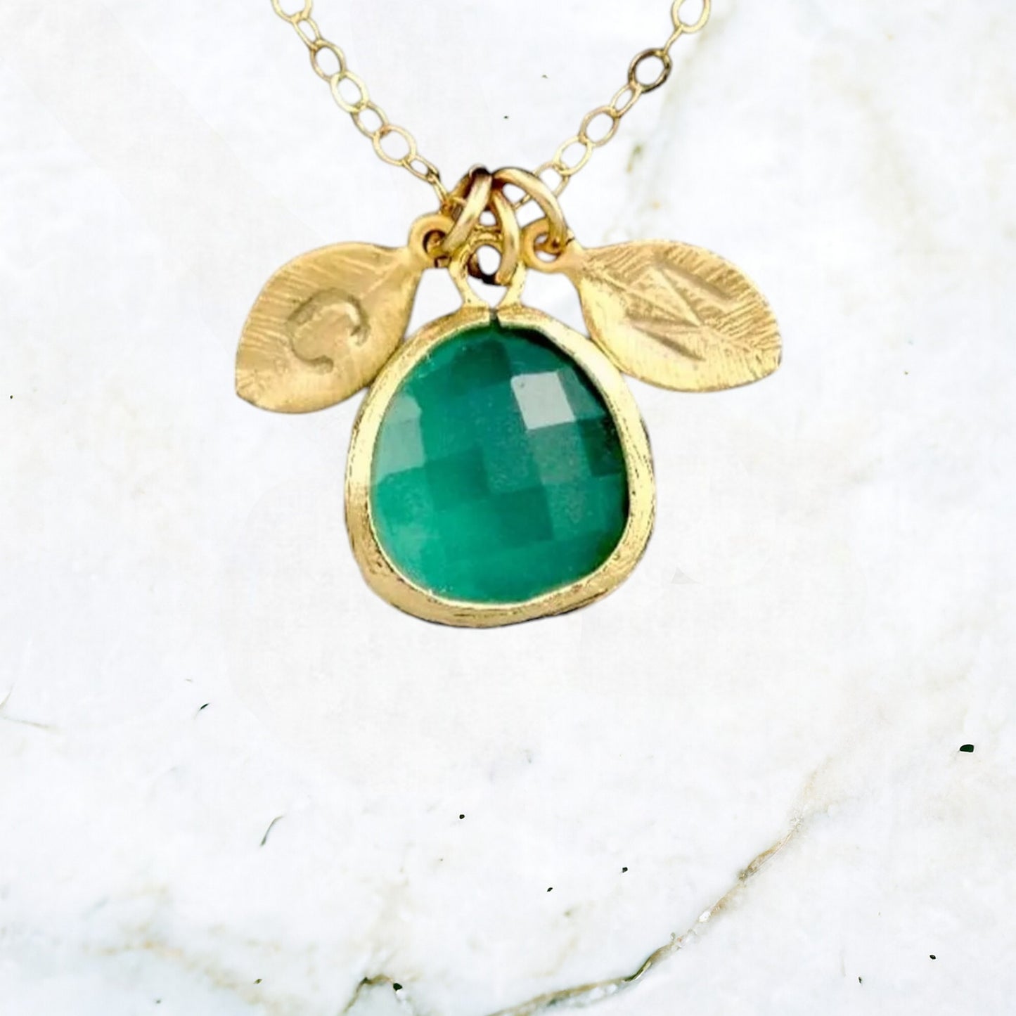 Custom Glass Drop Necklace