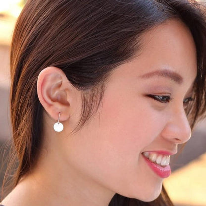 Circle Disc Earrings