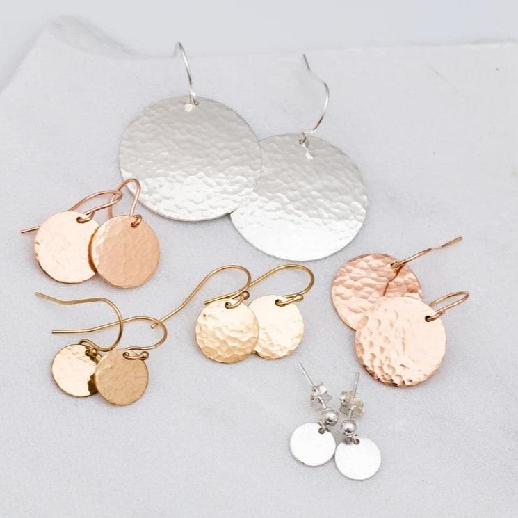 Circle Disc Earrings