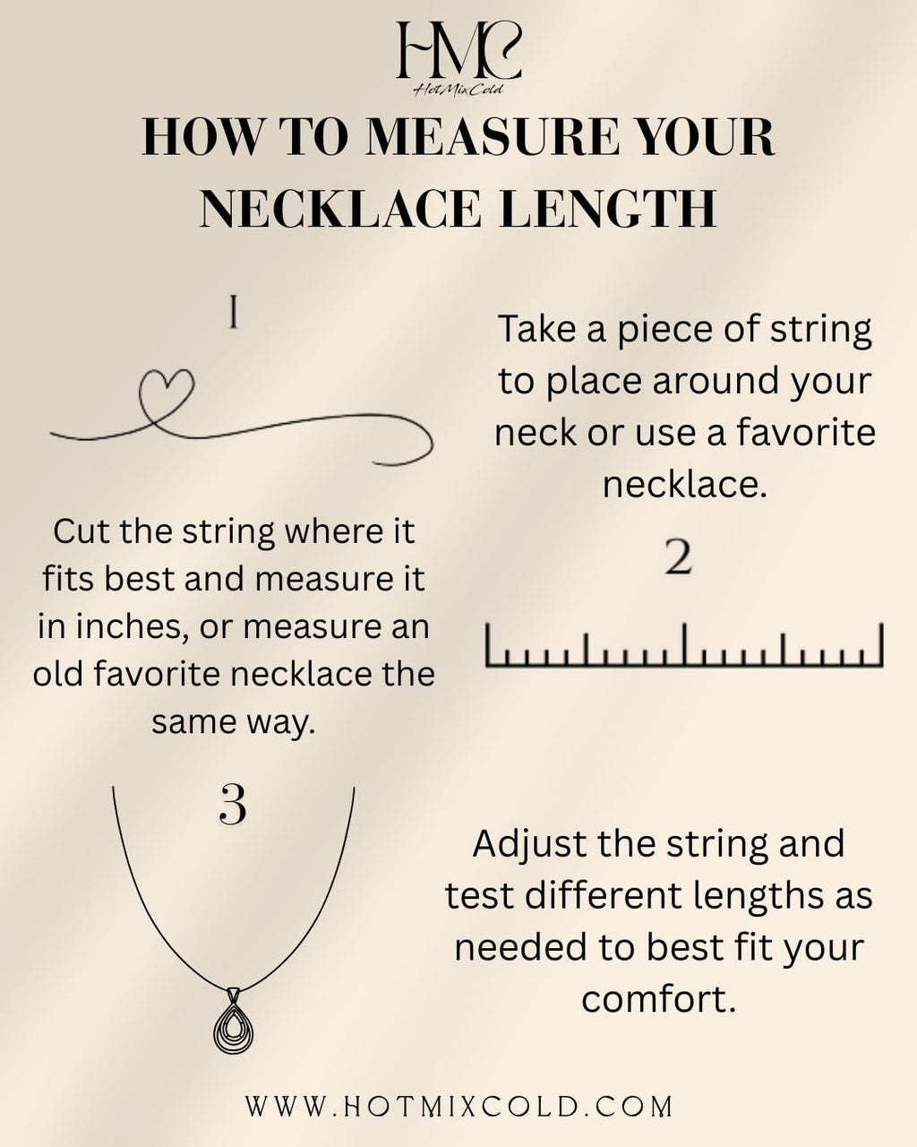 Interlocking Monogram Necklace, 5/8" Disc