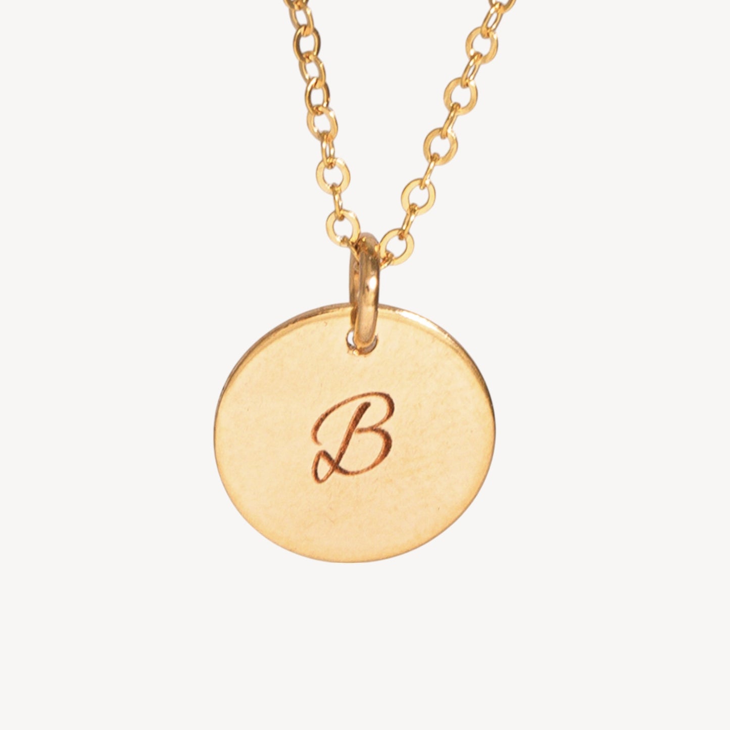 Charm Personalized Necklace 7/16" Disc