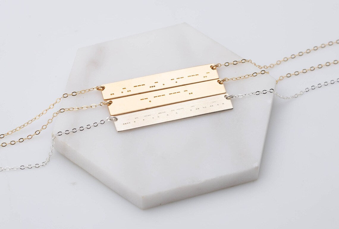 Morse Code Necklace