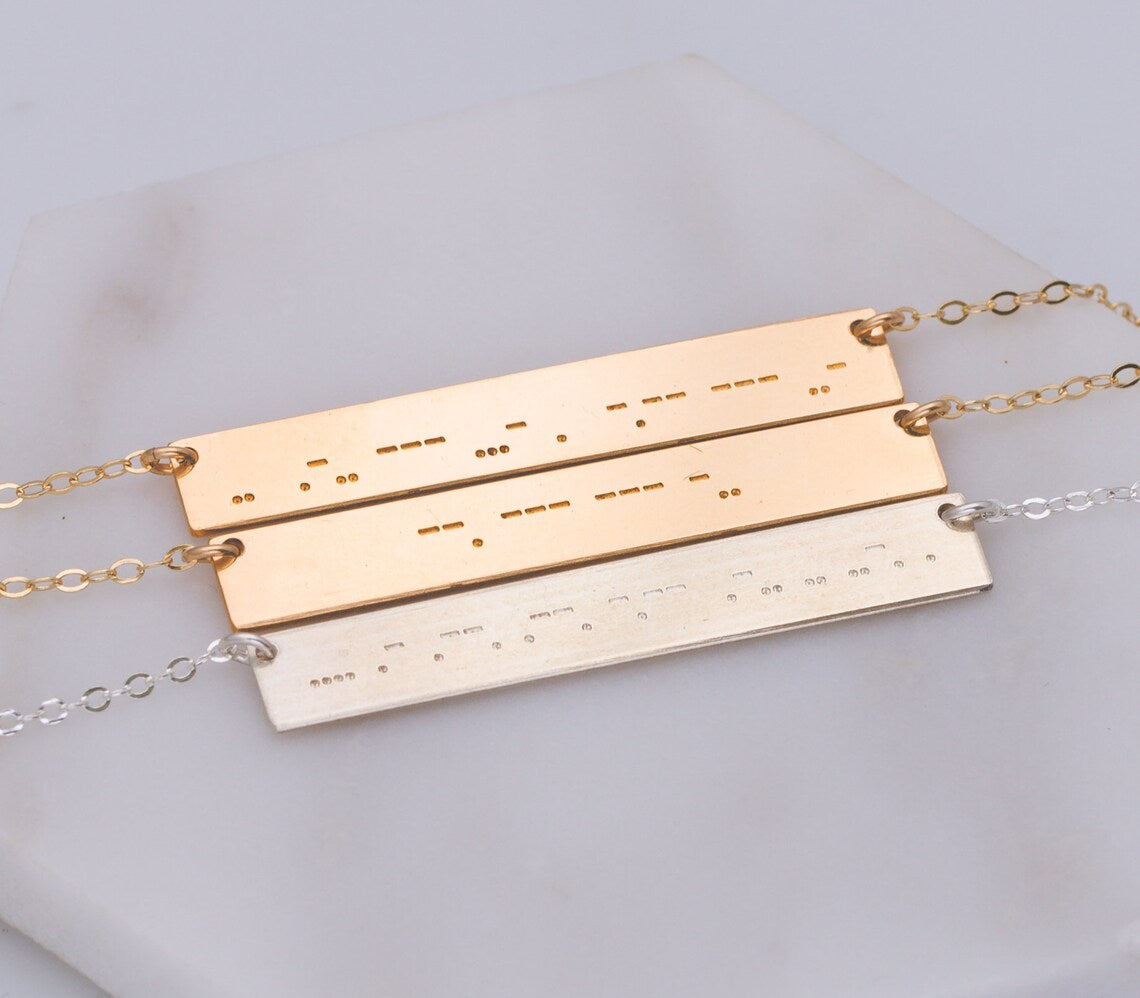 Morse Code Necklace
