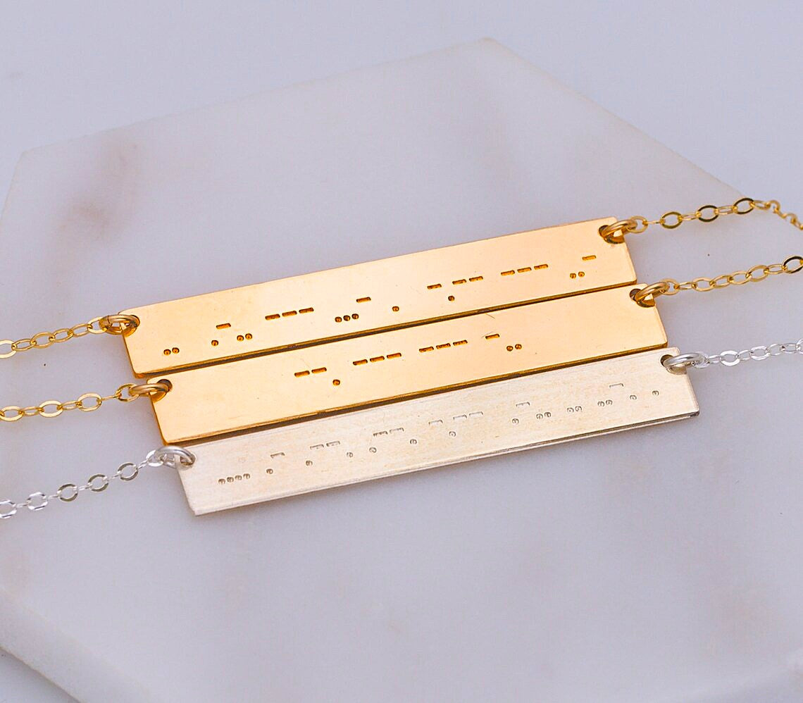 Morse Code Necklace