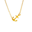 Small Sideways Anchor Necklace