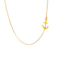 Small Sideways Anchor Necklace