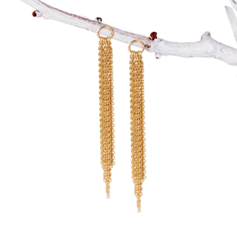 Tassel Circle Stud Earrings