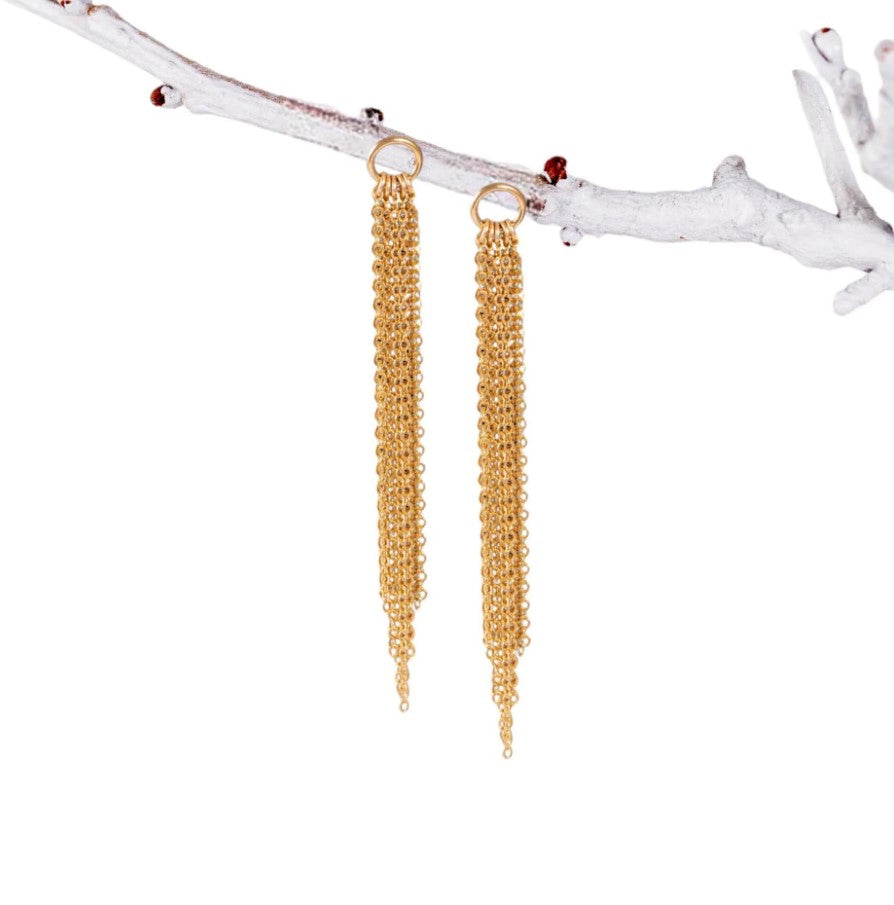 Tassel Circle Stud Earrings