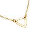 Outline Triangle Choker Necklace