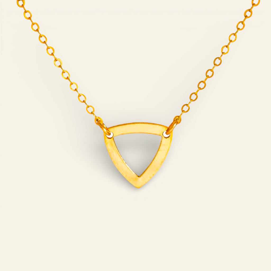 Outline Triangle Choker Necklace