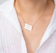Multiple Name Bar Necklace