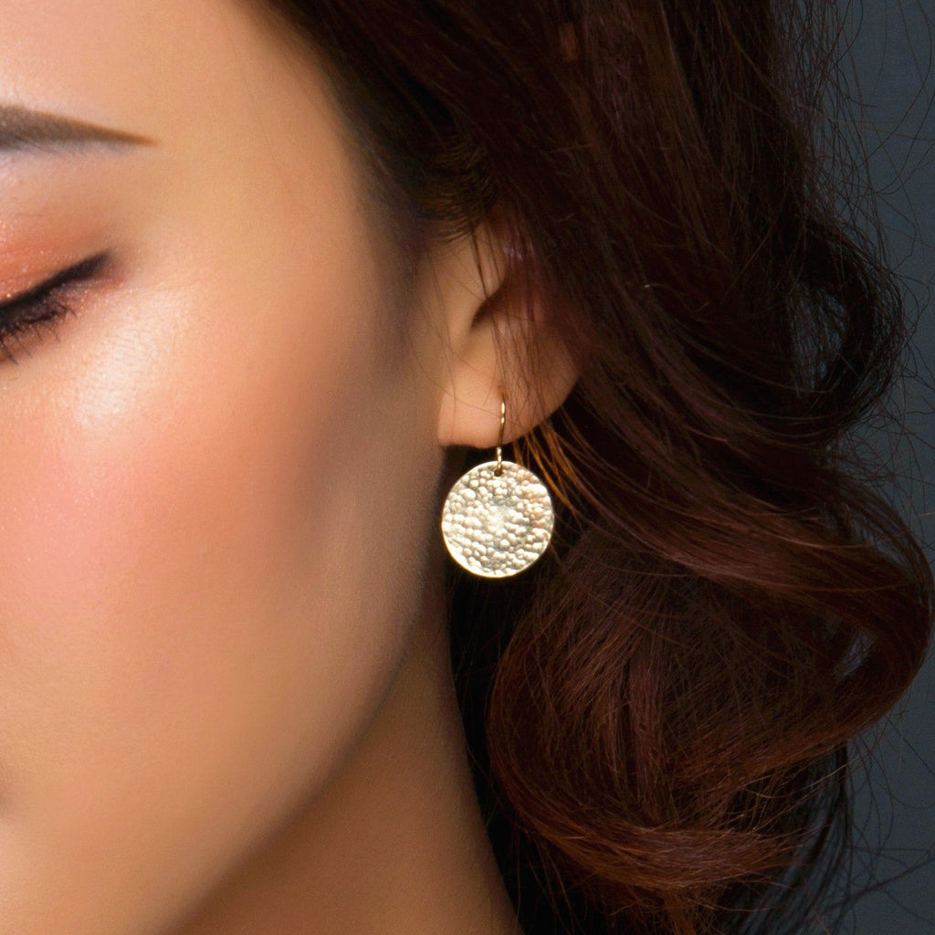 Circle Disc Earrings