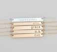 Long Skinny Bar Necklace