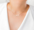 Skinny Short Bar Necklace