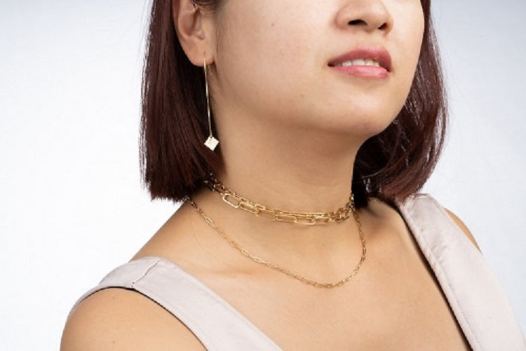 Square Threader Earrings