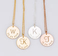 Initial and Date Necklace