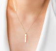 Nameplate Bar Tag Necklace
