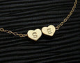 Gold Heart Bead Necklace