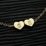 Gold Heart Bead Necklace