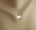Silver 4 Charms Necklace