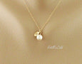 Gold Initial Pearl Necklace