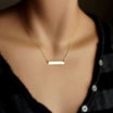 Gold Personalized Bar Necklace