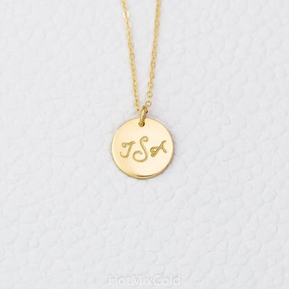 Personalized Necklace, 5/8" Disc