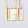 Nameplate Bar Tag Necklace