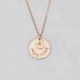 Engraved Gold Disc Jewelry
