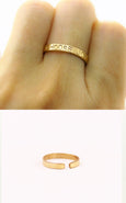 Personalized Thin Bar Ring