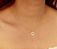 Outline Triangle Choker Necklace