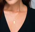 Small Vertical Bar Necklace