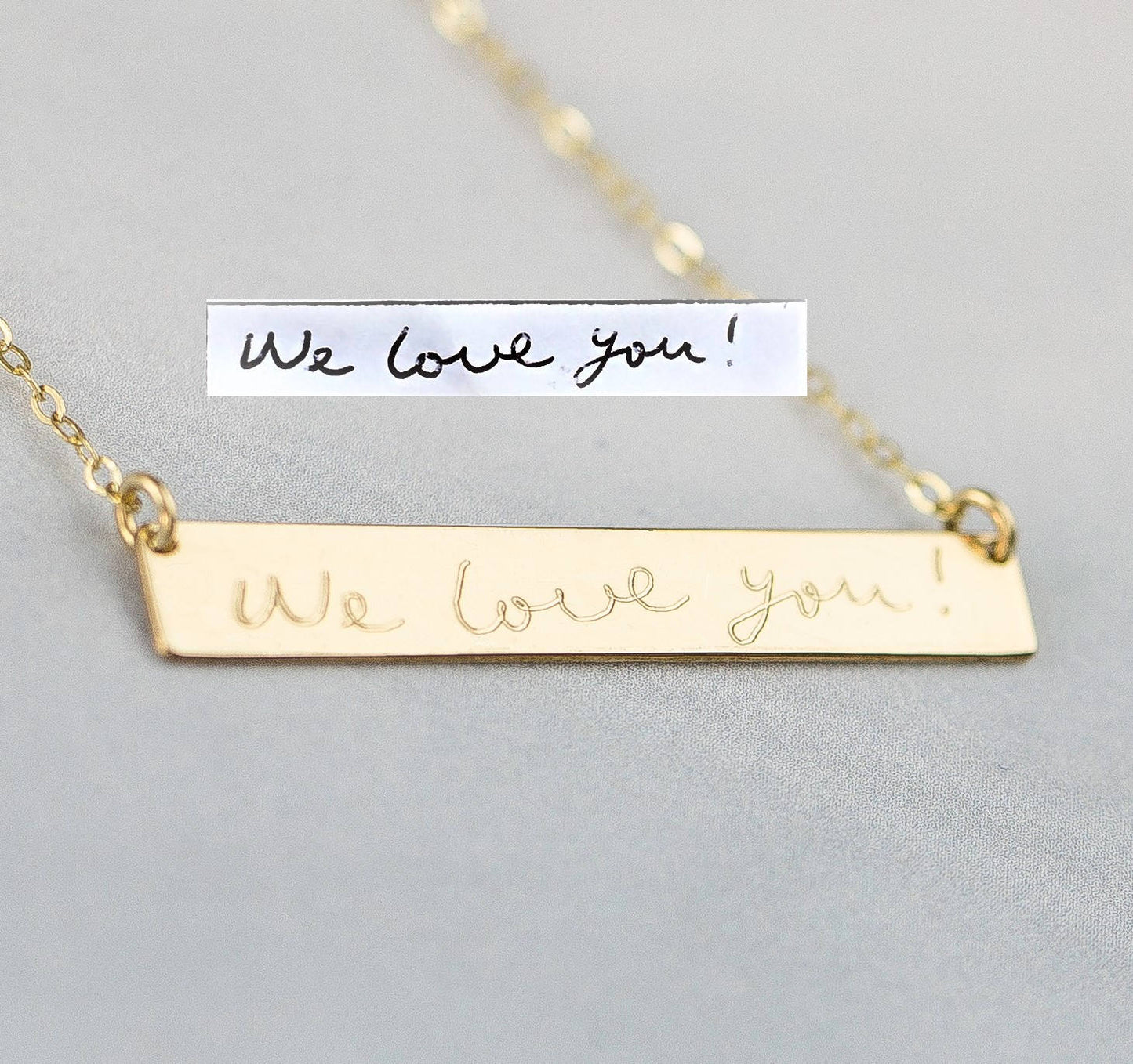 Actual Handwriting Necklace