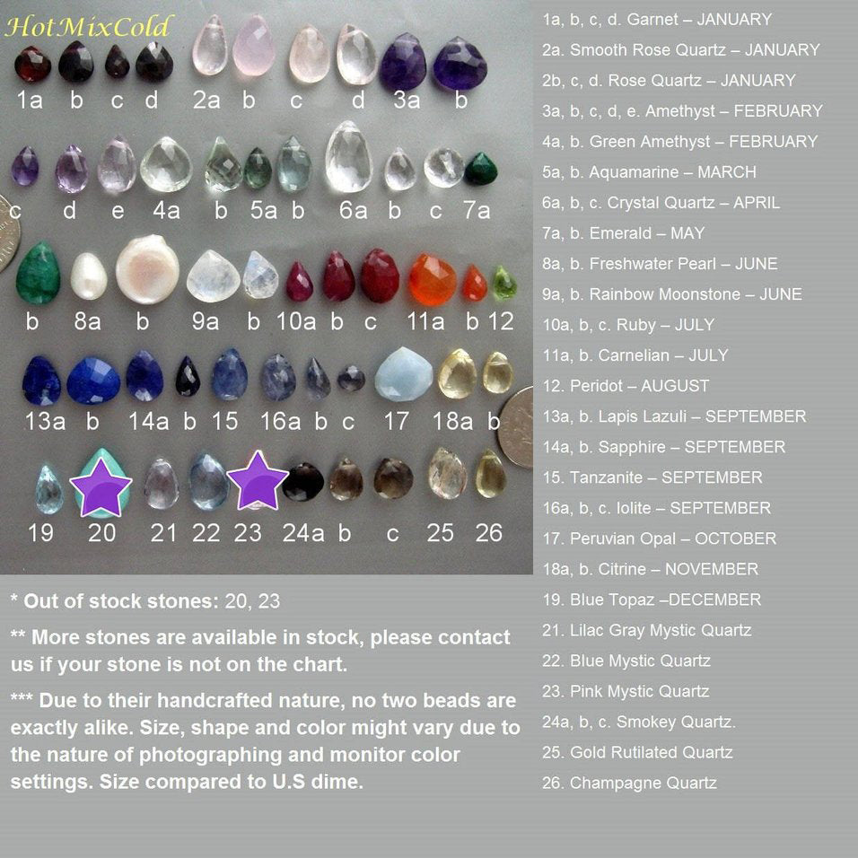 Real Leaf Birthstone Lariat Necklace