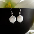 Coin Pearl Earrings